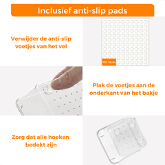 Lade Organizer Set — 25-delig, Transparant
