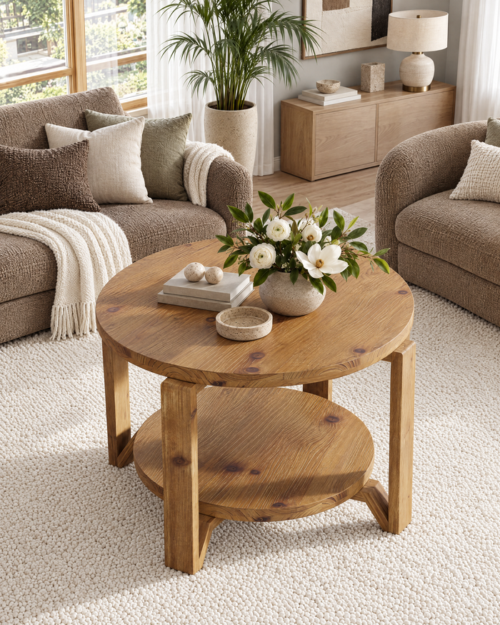 POSITY Warm bruin, Assisi salontafel, tweede sfeerbeeld