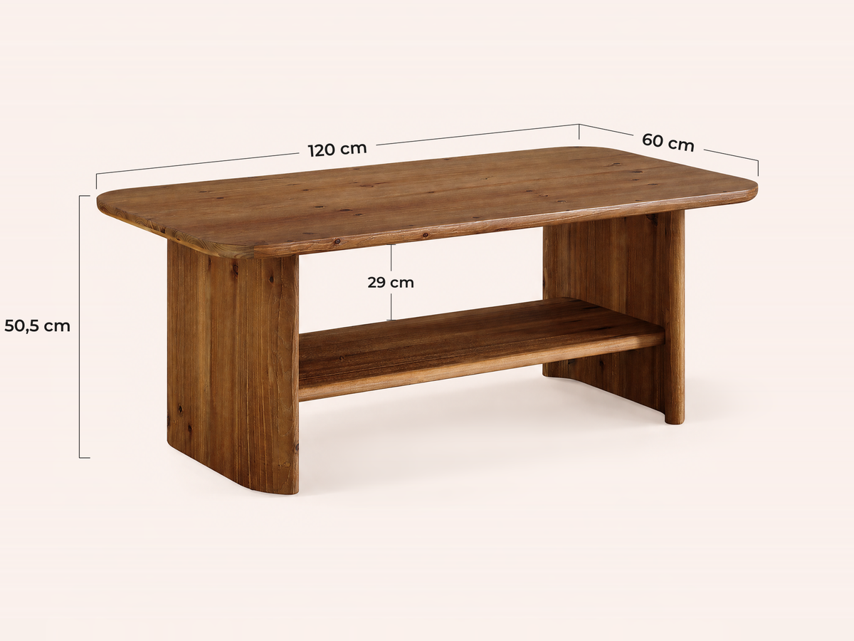 Maatvoering Bolsena salontafel