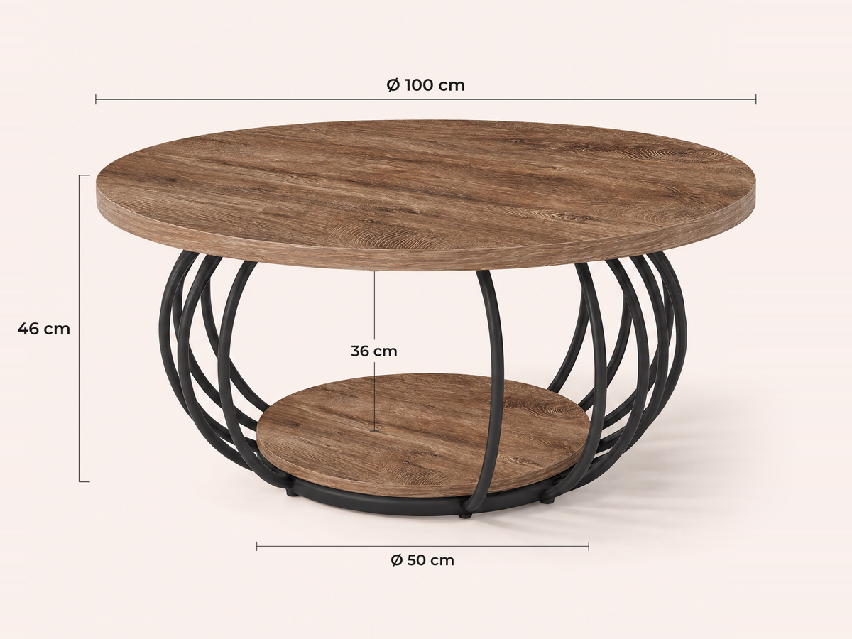 Maatvoering Brenta salontafel