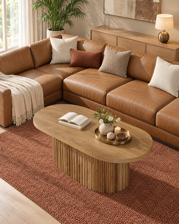 POSITY Warm bruin, Cecina salontafel, tweede sfeerbeeld
