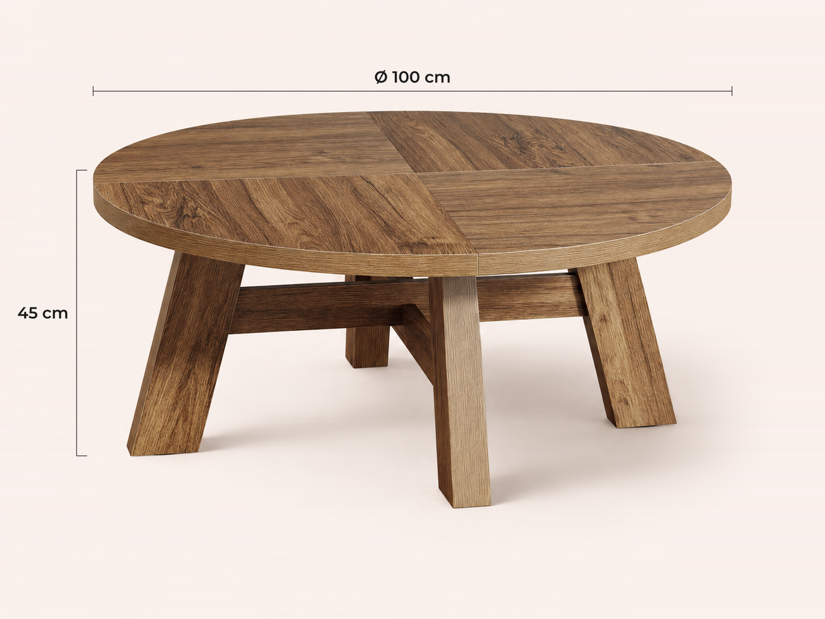 Maatvoering Gubbio salontafel