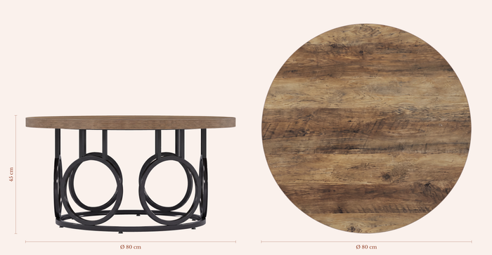 Lario ronde salontafel