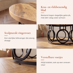 Lario ronde salontafel