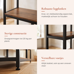 Lecco hoge open kast