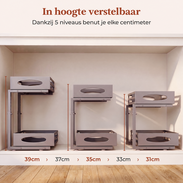 POSITY Grijs in hoogte verstelbaar