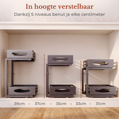 POSITY Zwart in hoogte verstelbaar