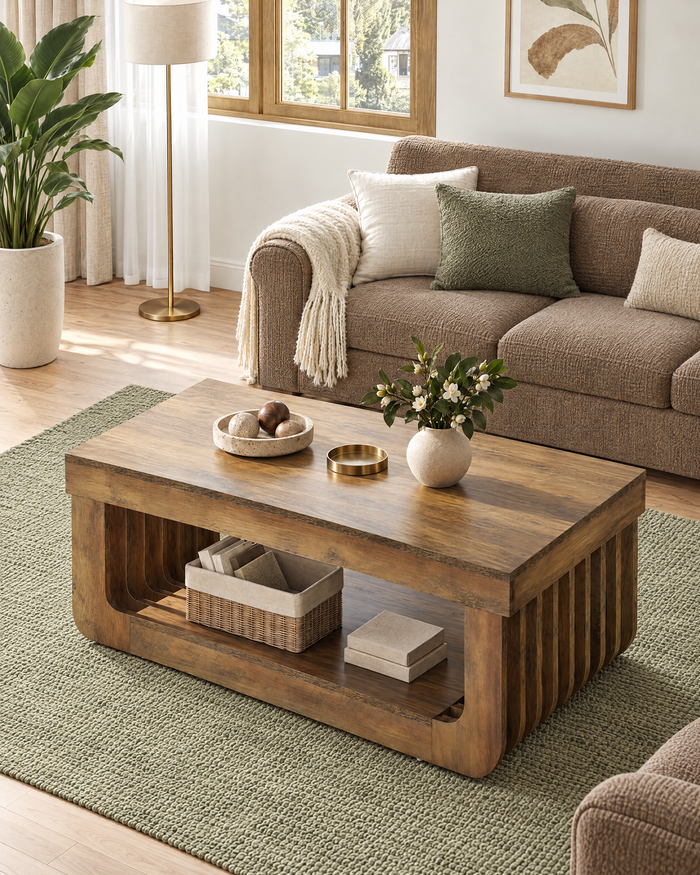 POSITY Rustiek bruin, Lesina salontafel, tweede sfeerbeeld