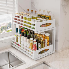Uittrekbare gootsteenkast-organizer