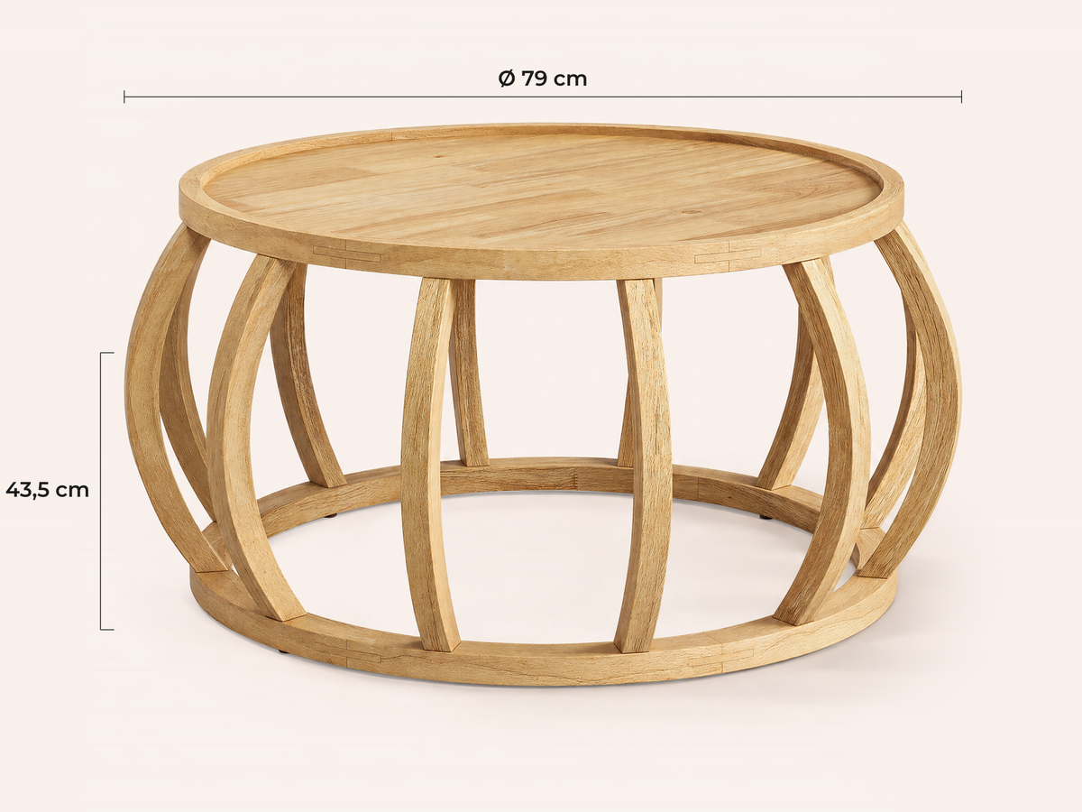 Maatvoering Liri salontafel