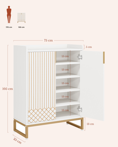 POSITY Wit met gouden accenten