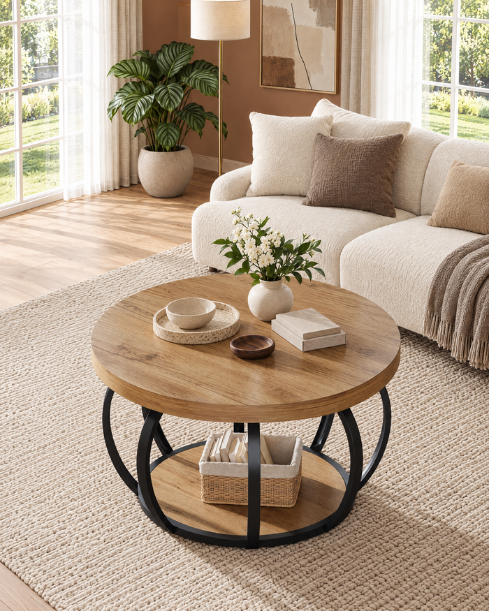 POSITY Warm bruin, Magra salontafel, tweede sfeerbeeld