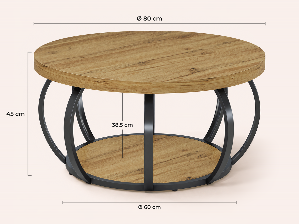 Maatvoering Magra salontafel