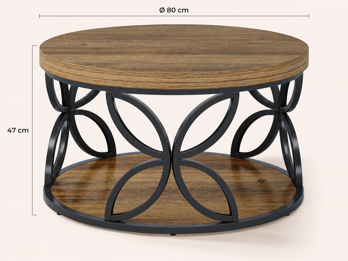 Maatvoering Mincio salontafel