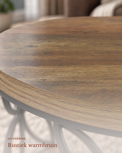 POSITY Warm bruin, Mincio salontafel, detail van het blad