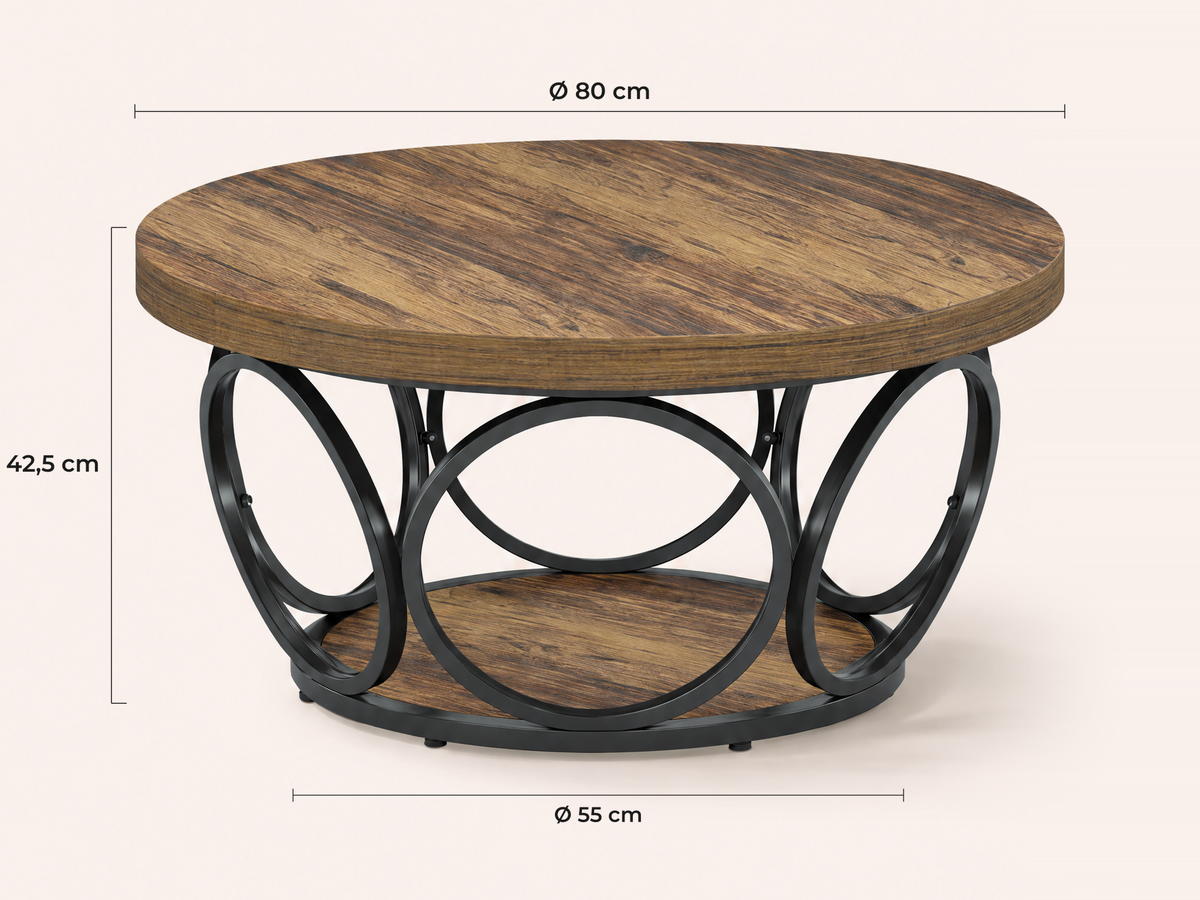 Maatvoering Nemi salontafel