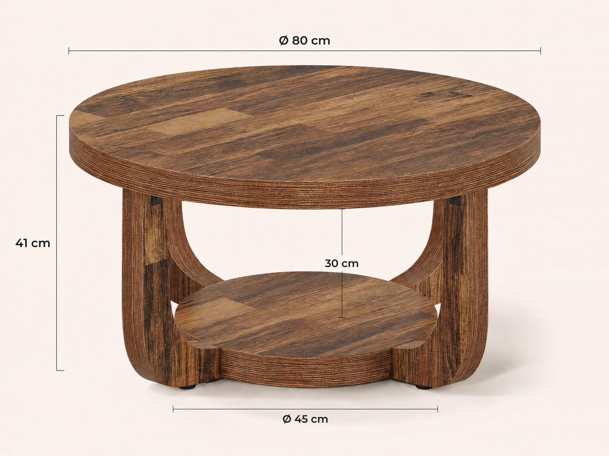 Maatvoering Panaro salontafel