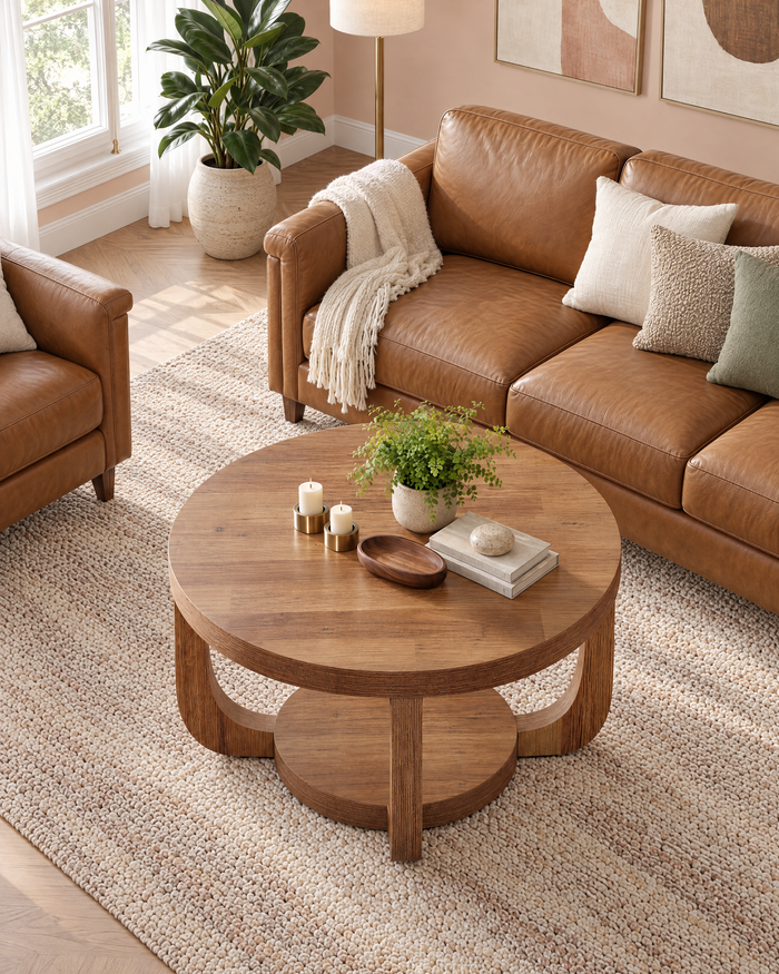 POSITY Warm bruin, Panaro salontafel, tweede sfeerbeeld