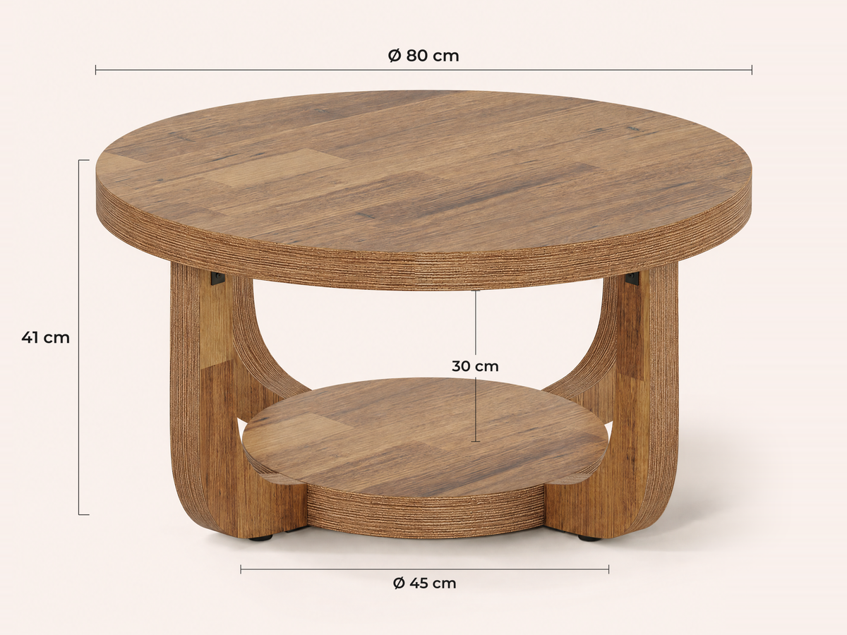 Maatvoering Panaro salontafel