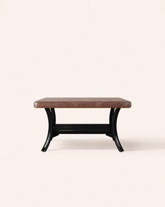 POSITY Cognac met zwarte accenten, Pesaro salontafel, productfoto