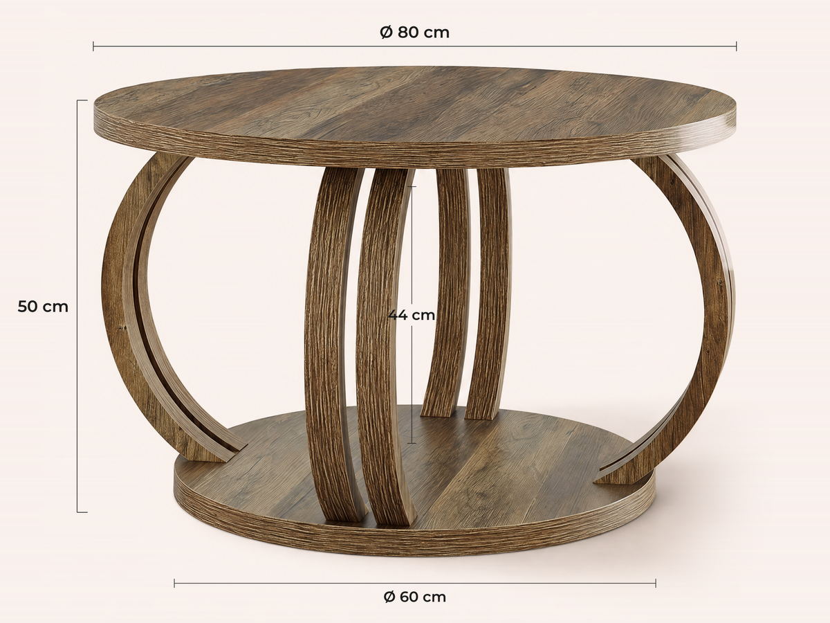 Maatvoering Ponza salontafel