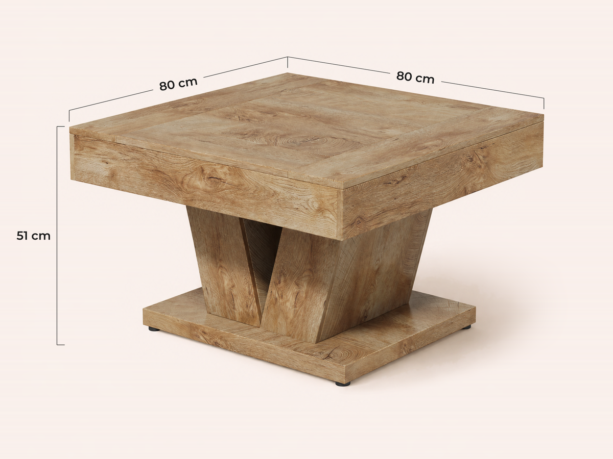 Maatvoering Secchia salontafel