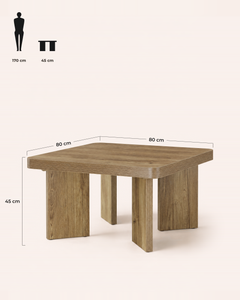 POSITY Warm bruin, Sele salontafel, maatvoering