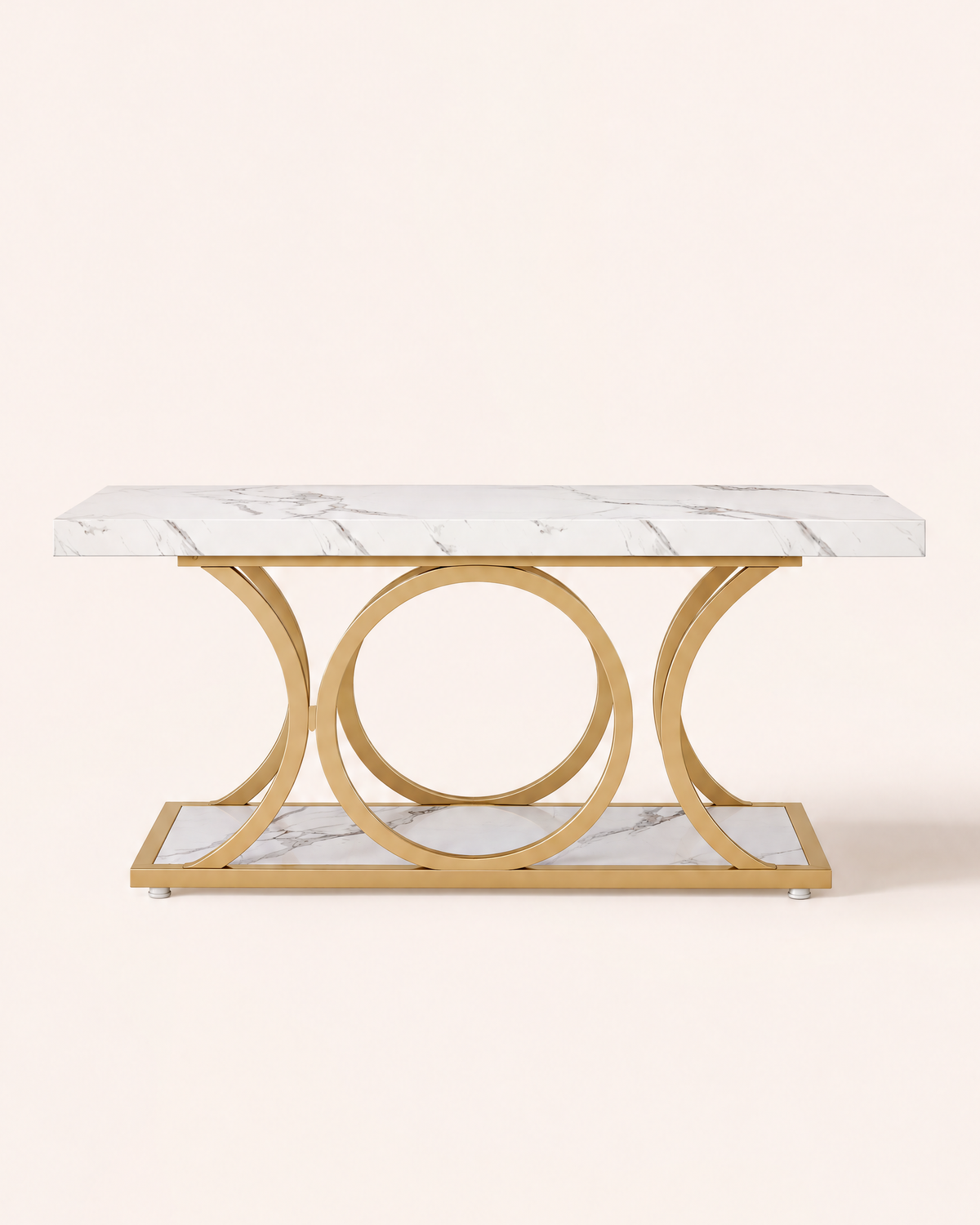 POSITY Wit marmer met gouden accenten, Tanaro salontafel, productfoto