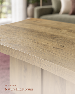 POSITY Warm bruin, Tirso salontafel, detail van het blad