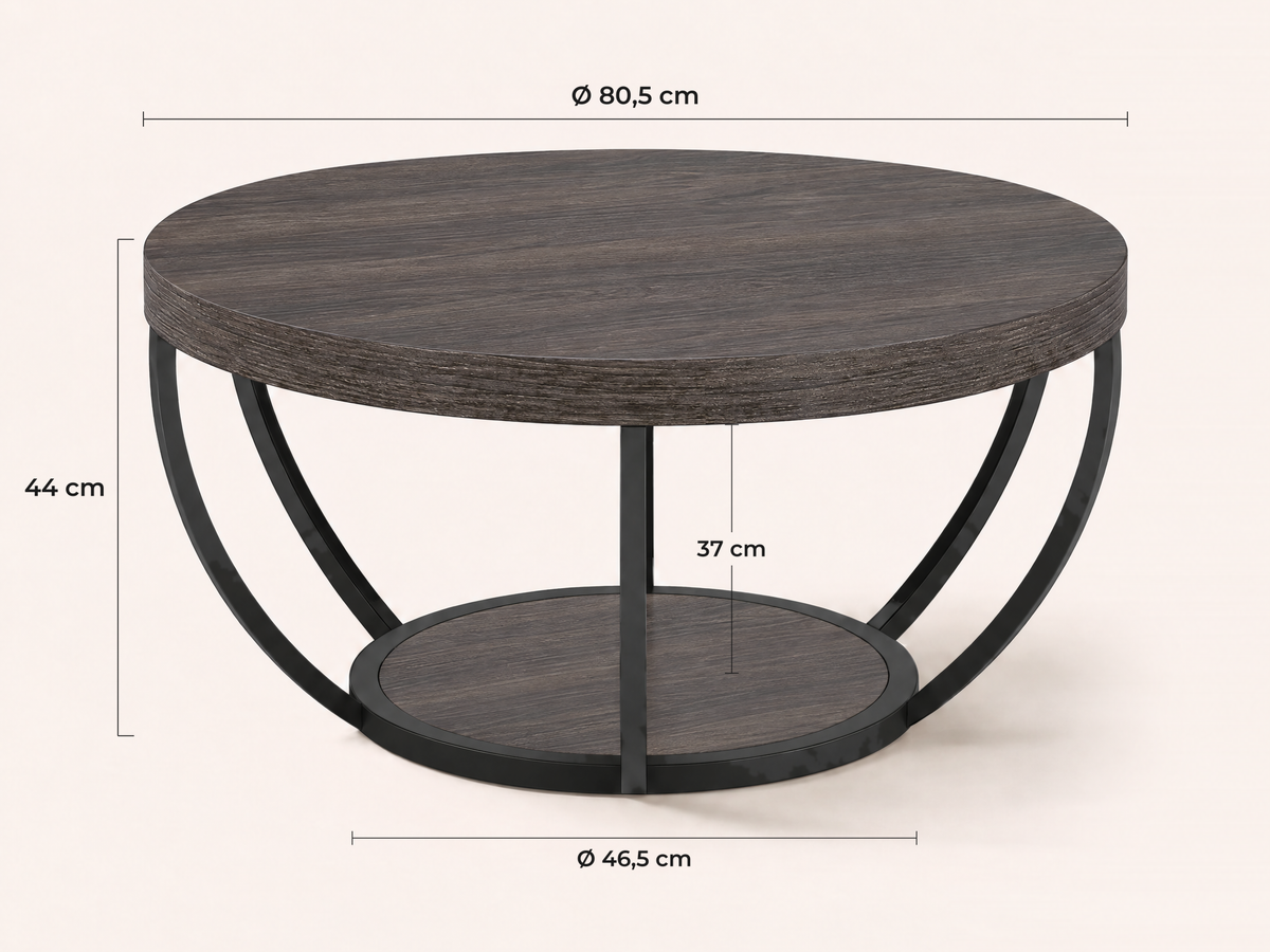 Maatvoering Varese salontafel