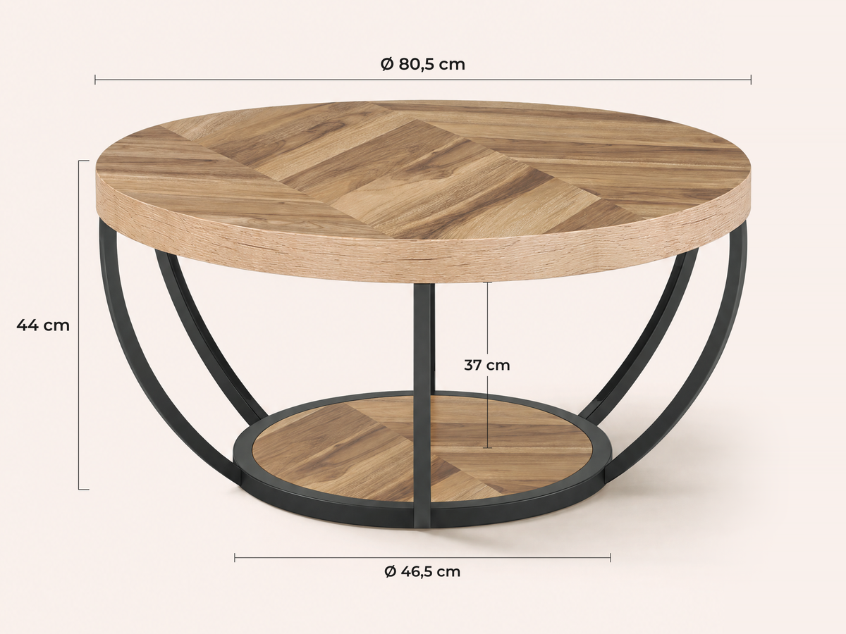 Maatvoering Varese salontafel