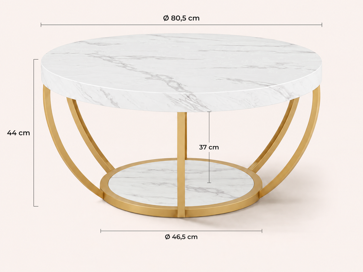 Maatvoering Varese salontafel