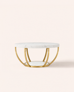 POSITY Wit marmer met gouden accenten, Varese salontafel, productfoto